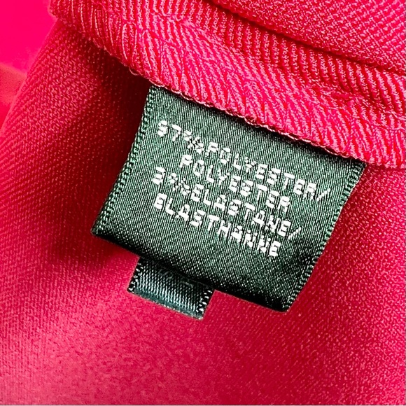 Lauren Ralph Lauren Women’s Fit & Flare Ponte Dress In Red Size 8 - Picture 5 of 7